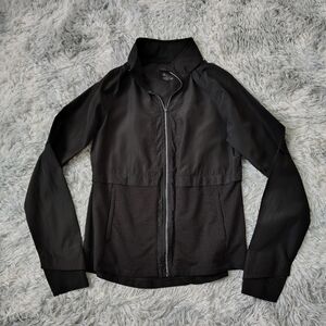 Avia Women's Small Black Core Active Wind Jacket with Packable Hood